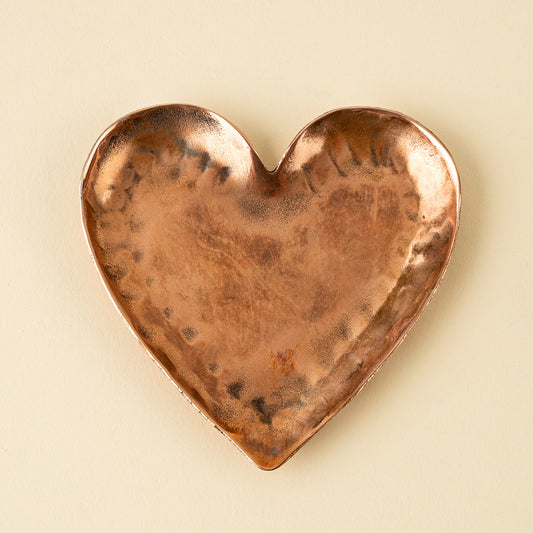 Copper Heart Catchall Dish