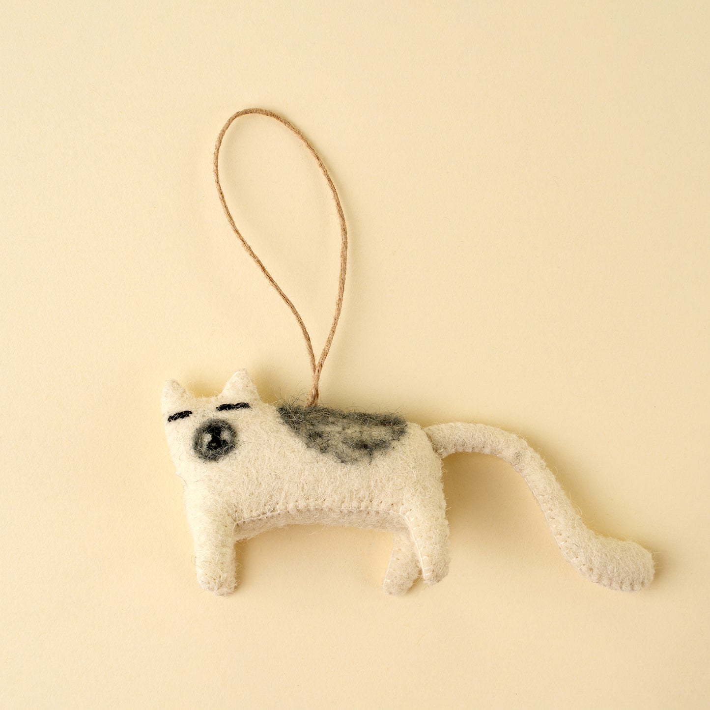Curious Cat Felt Ornament