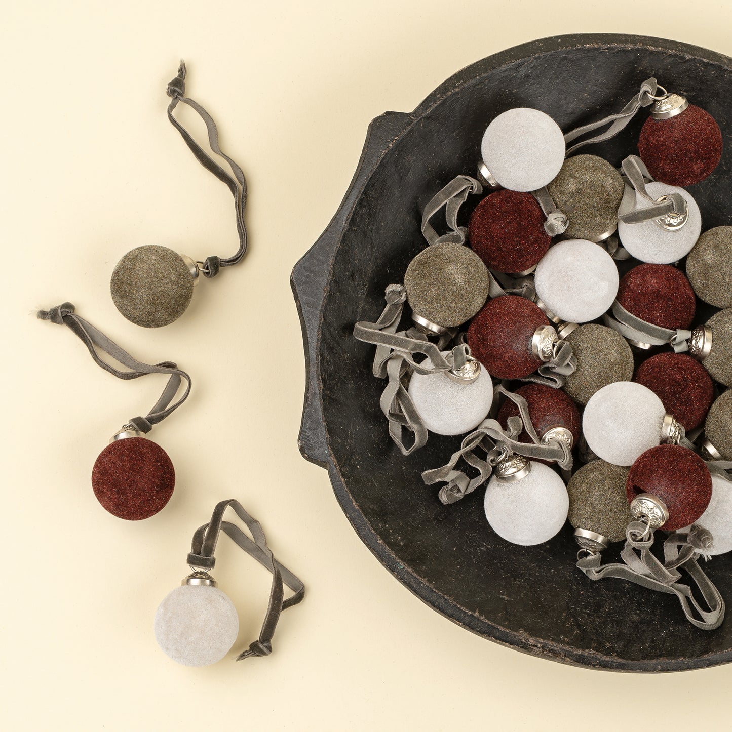 Mini Velvet Bauble Ornament