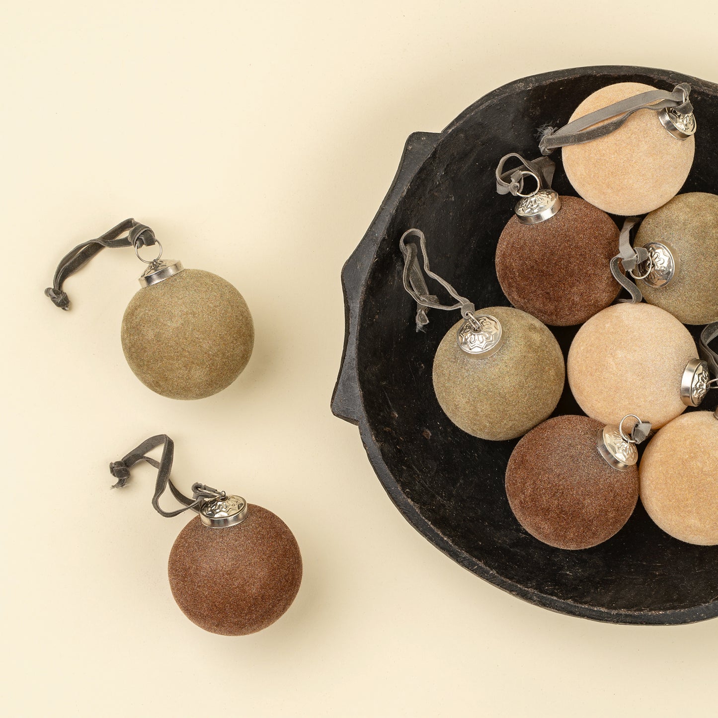 3" Velvet Bauble Ornament