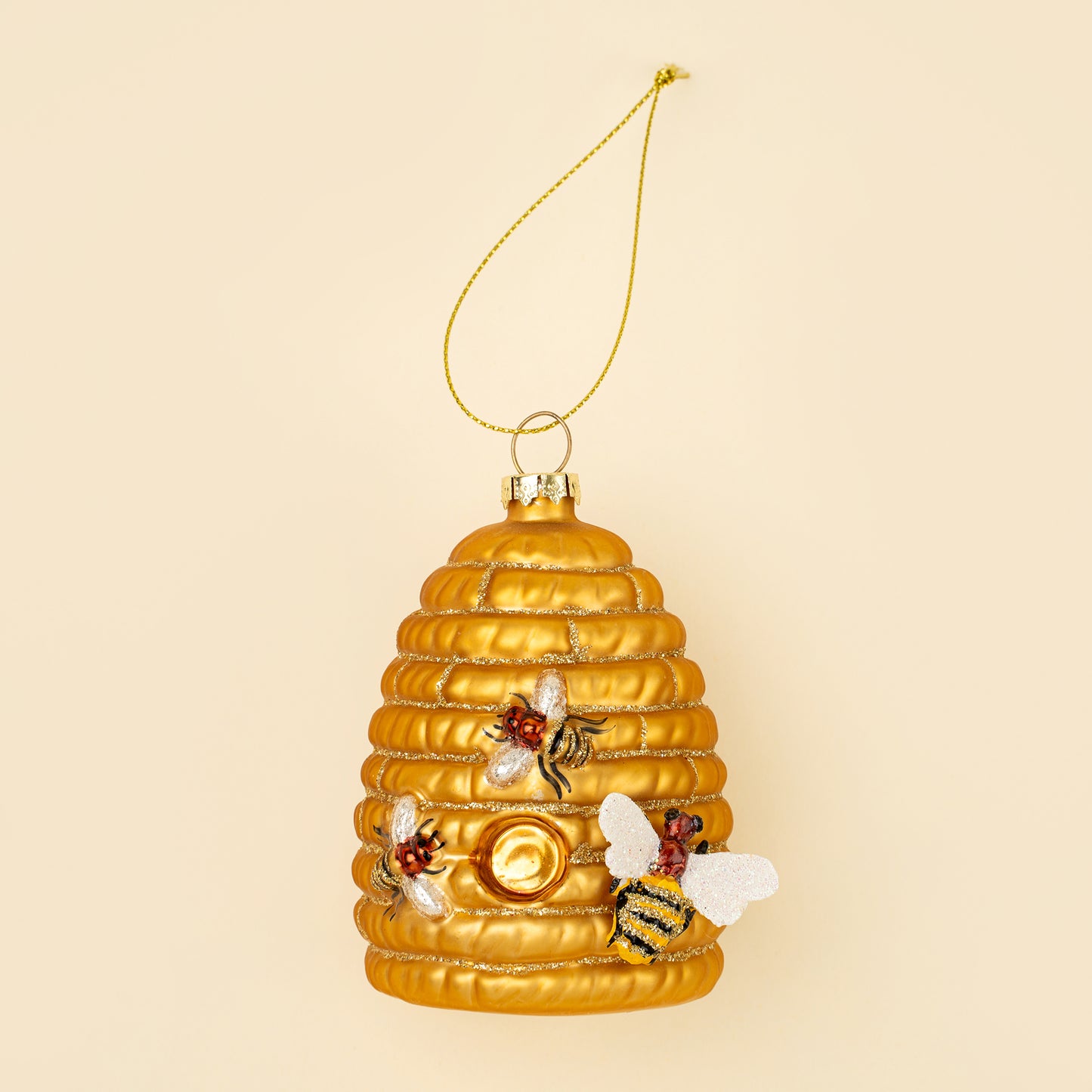 Beehive Glass Ornament