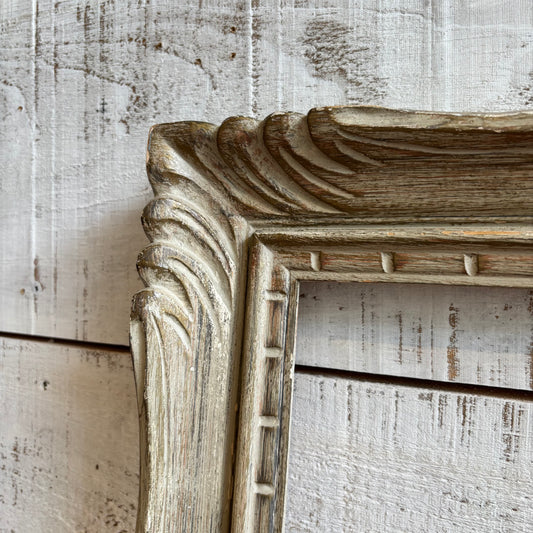 Vintage Grey/Cream Wooden Frame - LG