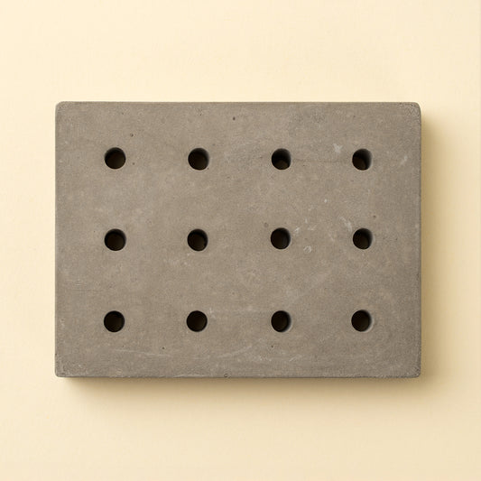 Concrete Dotted Soap Dish