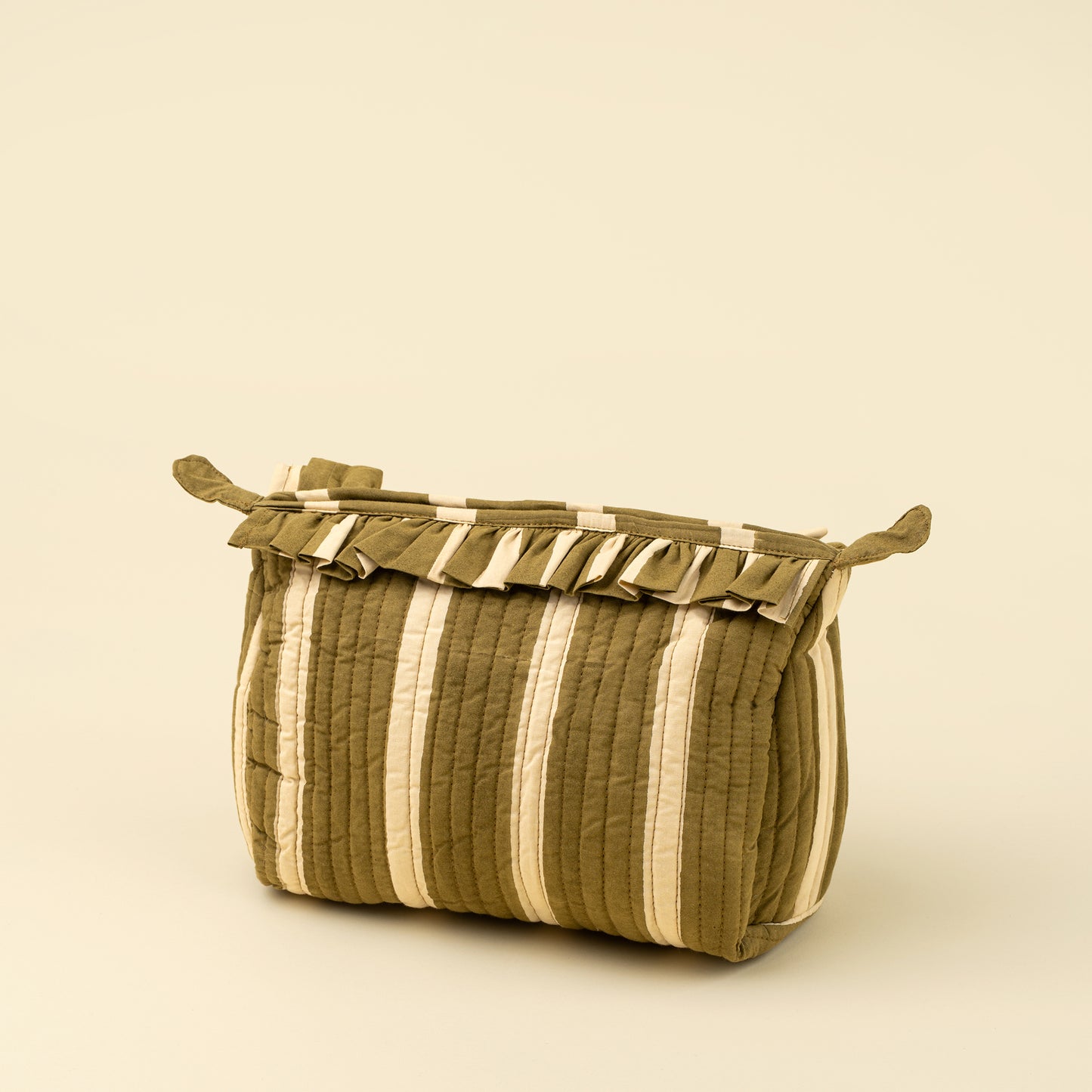 Block Print Stripe Pouch