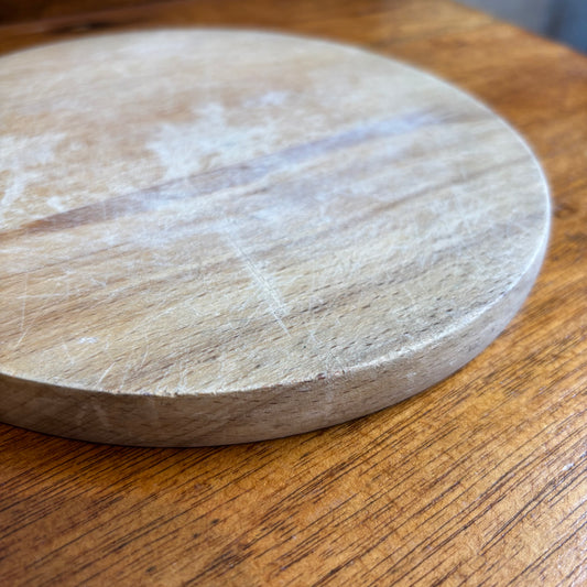 Vintage Round Wooden Chop Board - SM