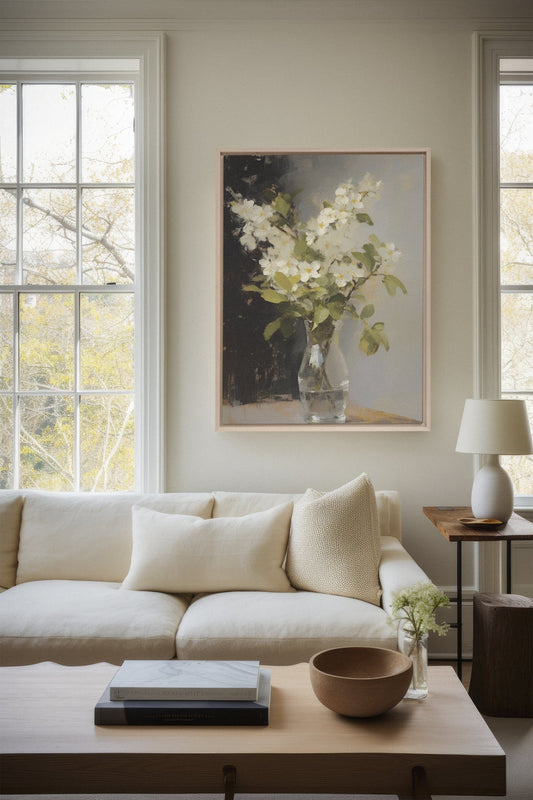 ANTIQUE VASE, Artwork on stretched canvas