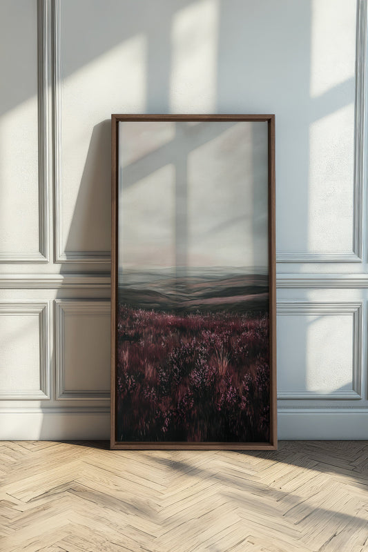 PURPLE STILLNESS, Work on stretched canvas