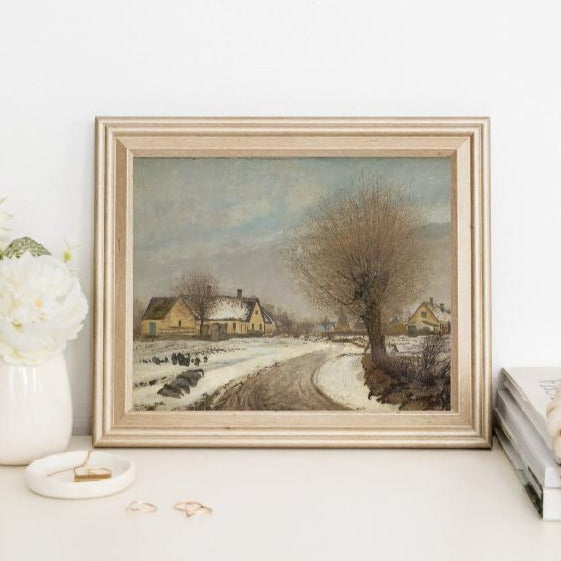 Vintage Print - Town Landscape