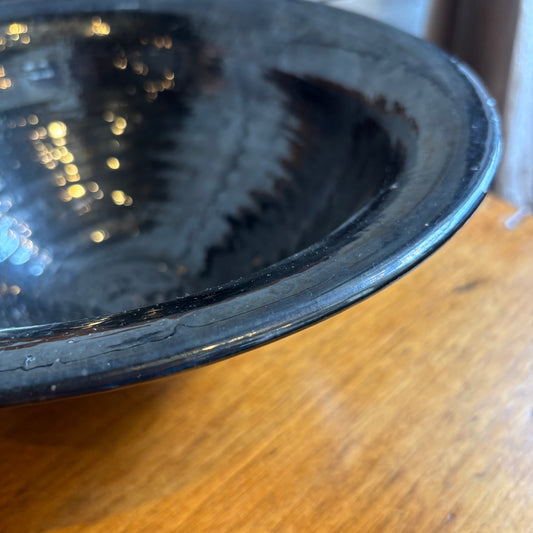 Vintage Jugtown Pottery Bowl - Black