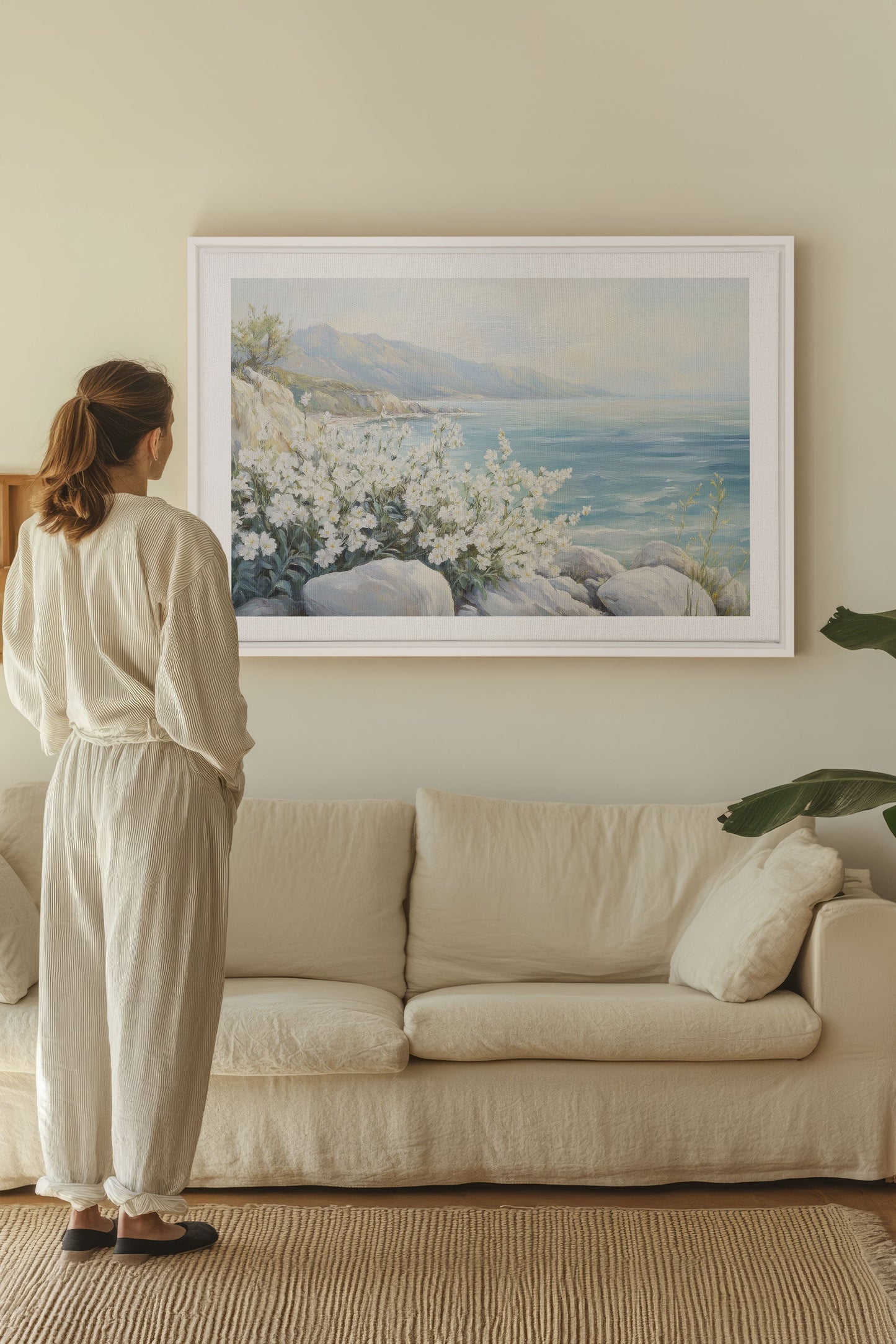 AZURE HORIZON, Artwork on stretched canvas