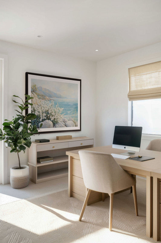 AZURE HORIZON, Artwork on stretched canvas