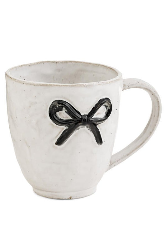 Stoneware Bow Mug