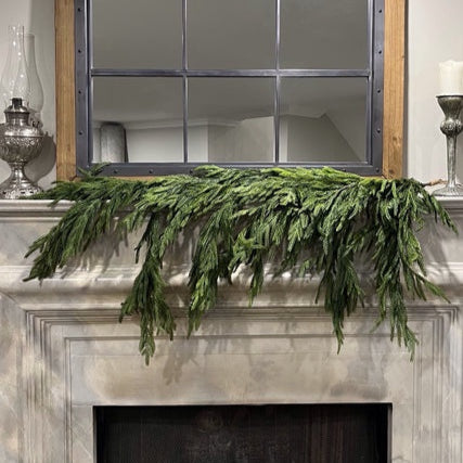 Faux Norfolk Dripping Pine Garland