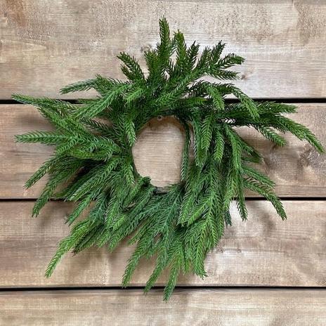 Norfolk Faux Pine Candle Ring