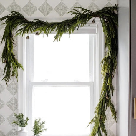 Norfolk Faux Pine Banister Garland- 10ft