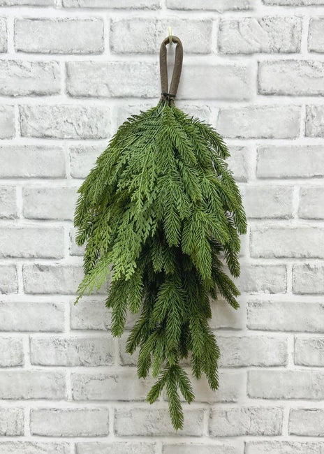 Faux Spruce & Cedar Teardrop