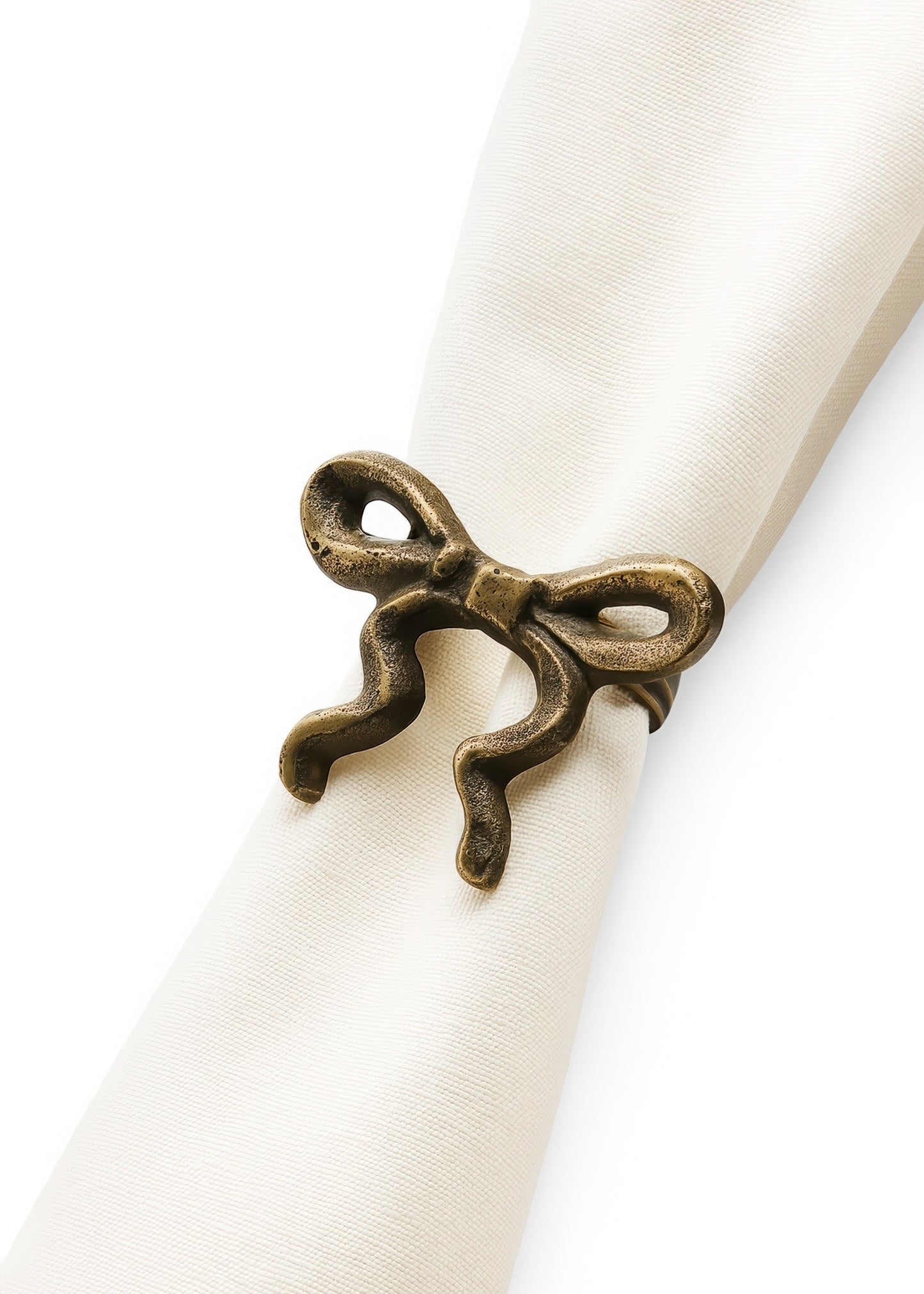 Brass Bow Napkin Ring