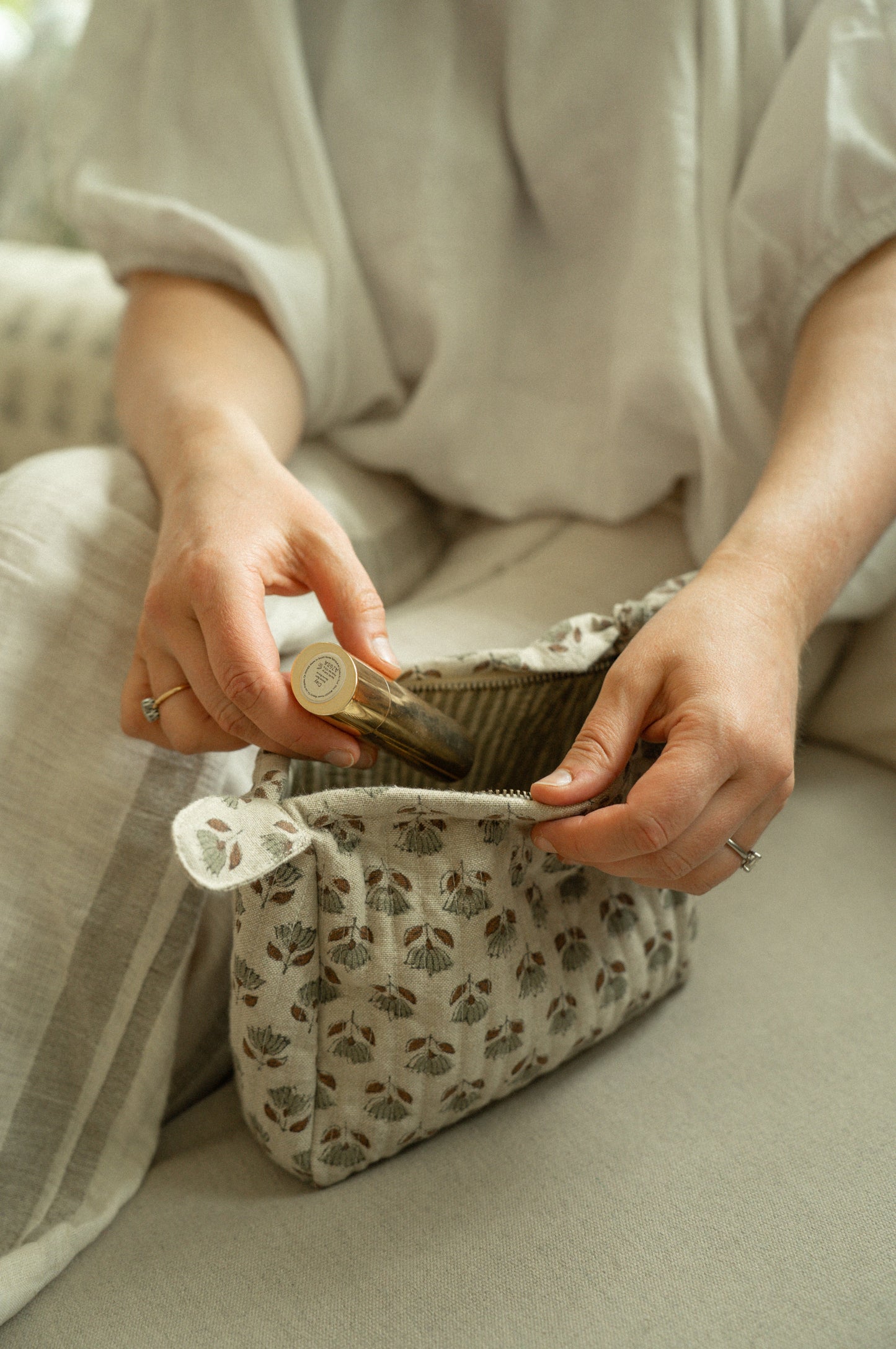 Kalyani Block Print Pouch S