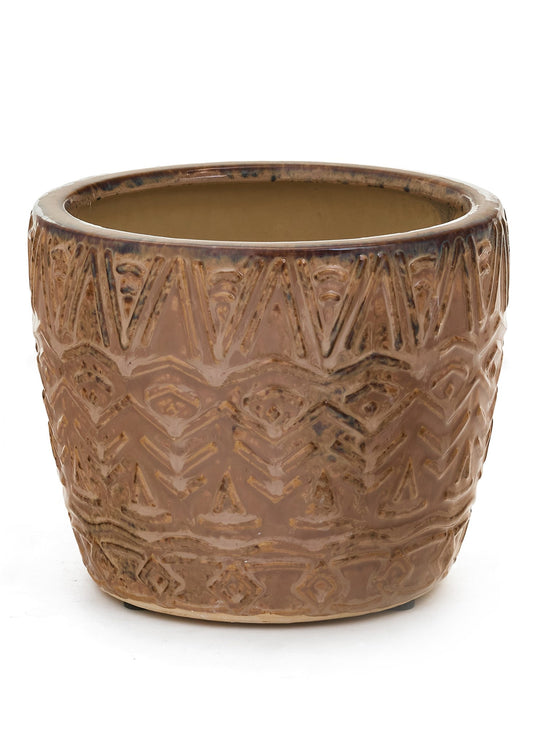 Embossed Terracotta Planter