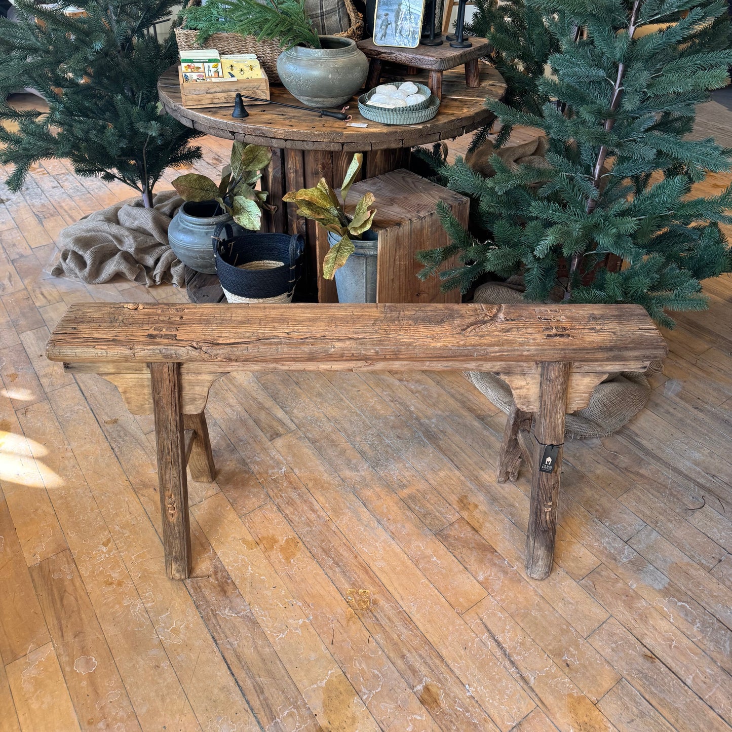Vintage Ornate Narrow Bench