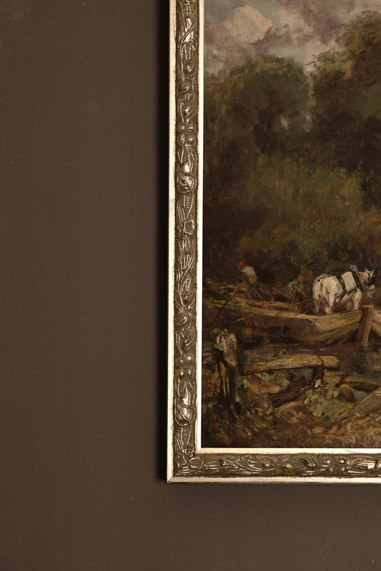 L'ART DES PAYSANS, VINTAGE SILVER FRAME