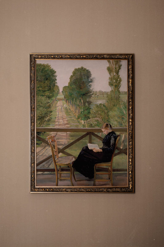 LECTURE D'ÉTÉ, VINTAGE BRONZE FRAME