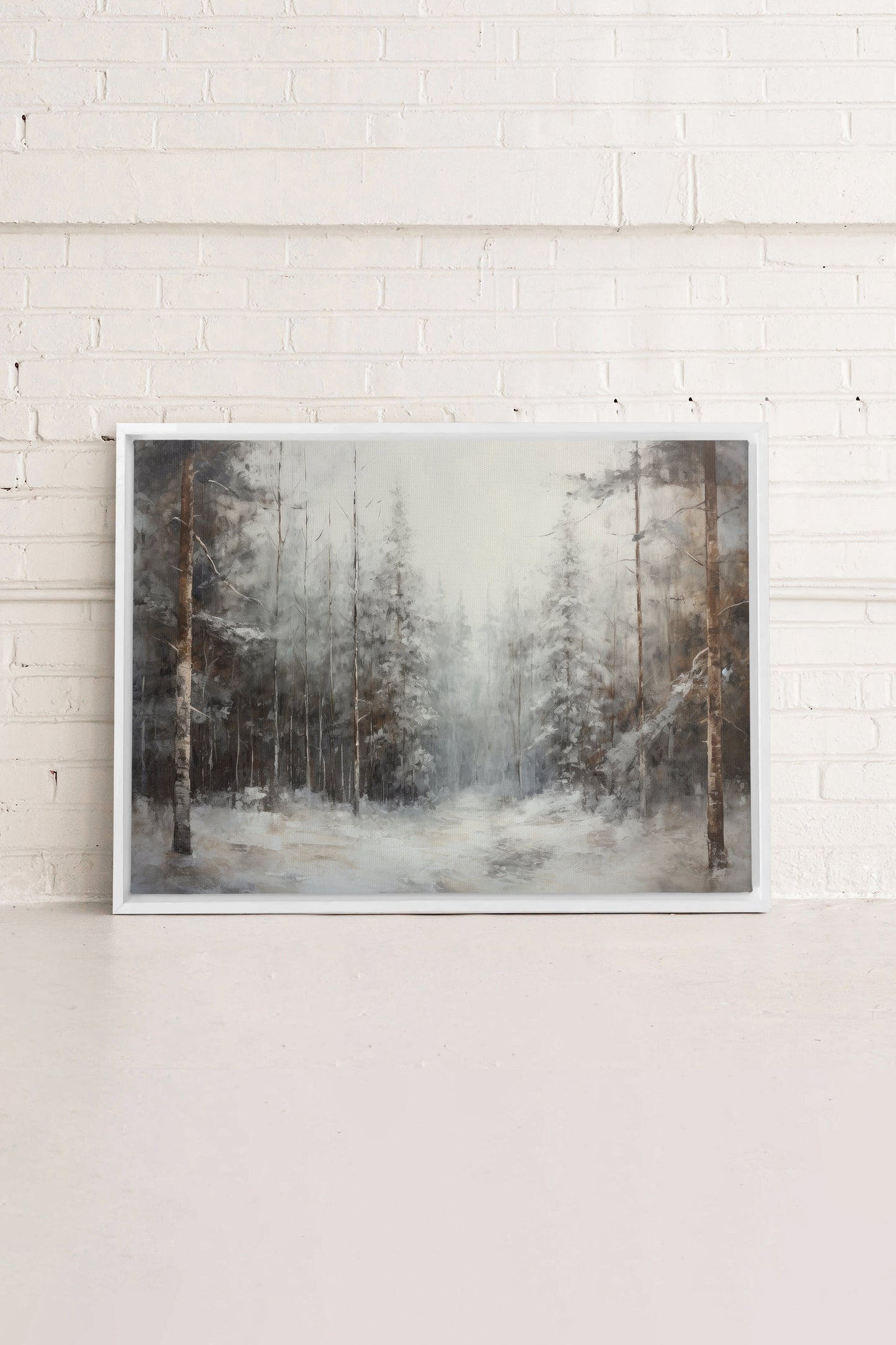 WINTER SHADOWS, Artwork on stretched canvas