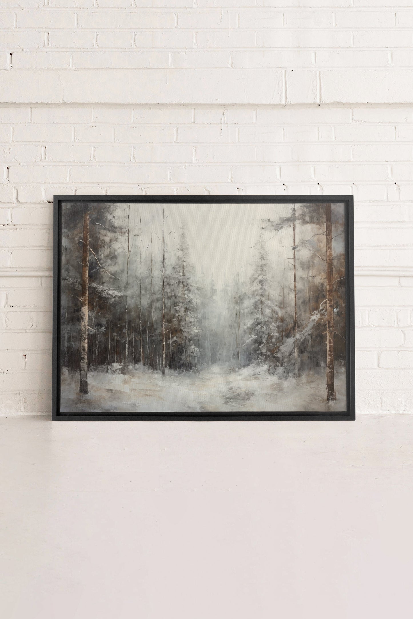 WINTER SHADOWS, Artwork on stretched canvas