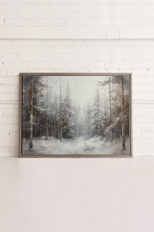 WINTER SHADOWS, Artwork on stretched canvas