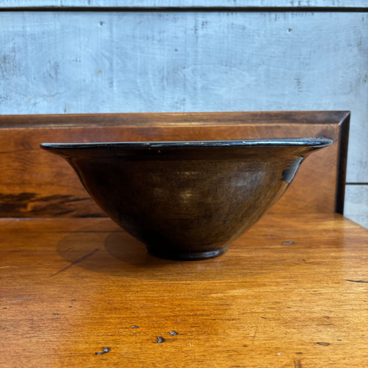 Vintage Jugtown Pottery Bowl - Black