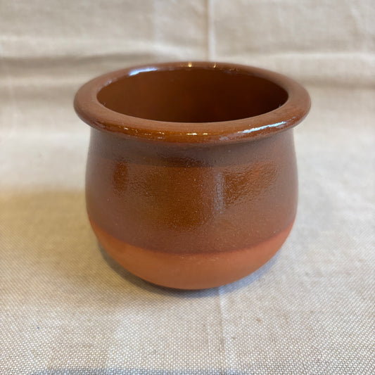 Terracotta Glazed Cup - Round