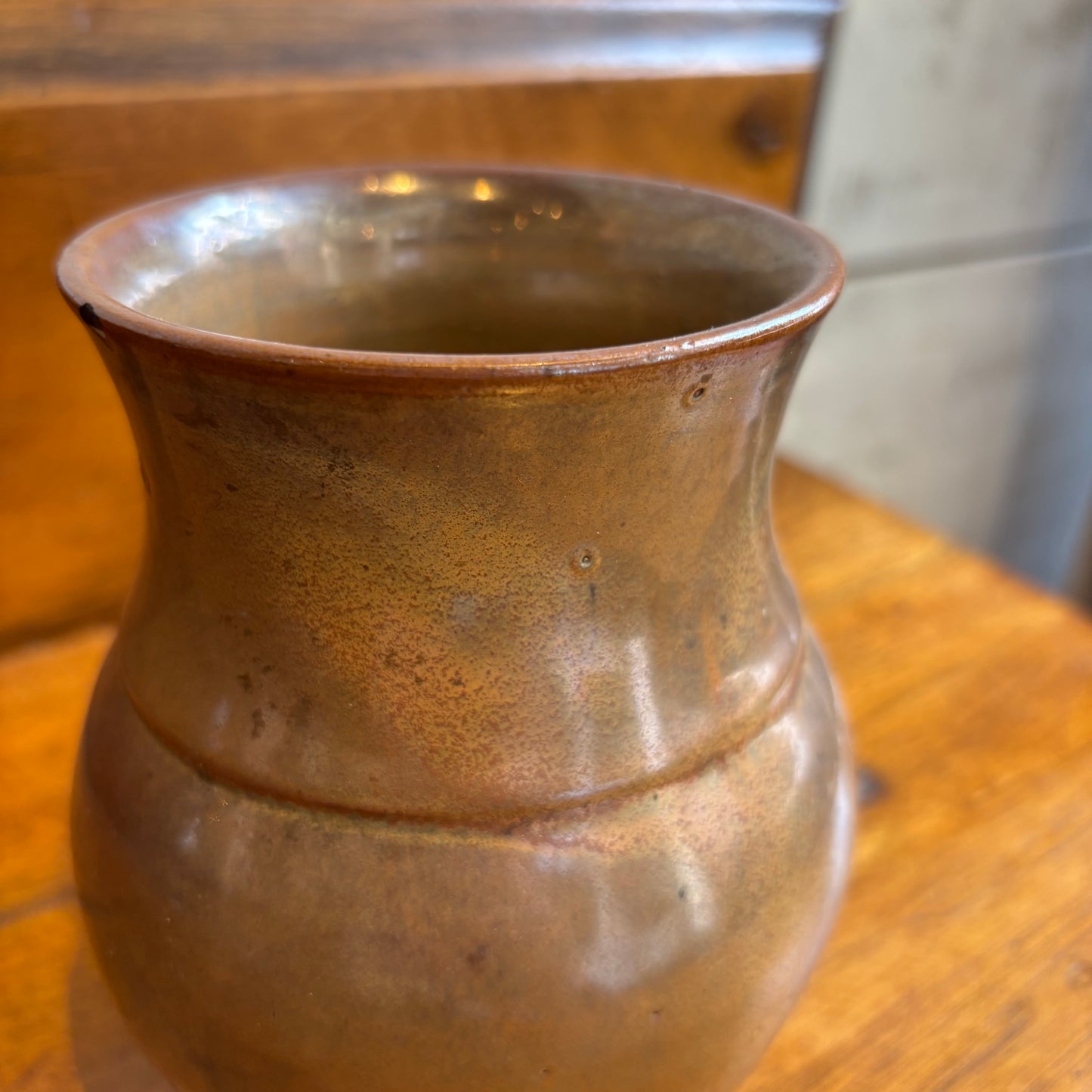 Vintage Bronze Coloured Vase - SM