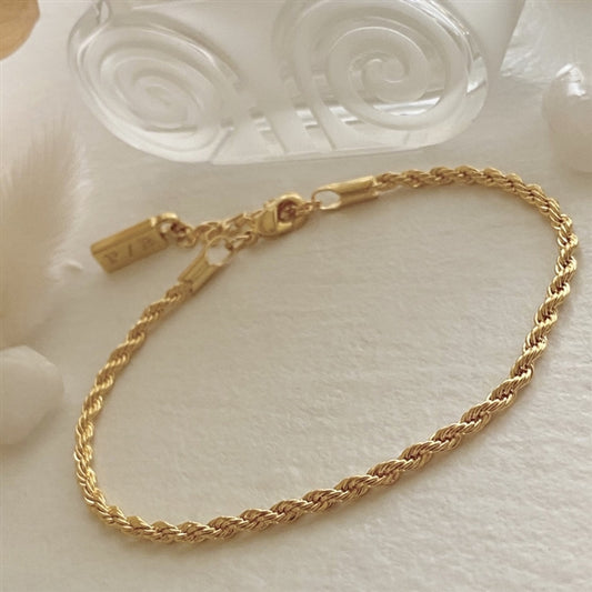 Twisted Rope Chain Bracelet