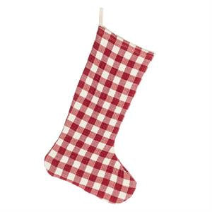 Large Check Gingham Stocking