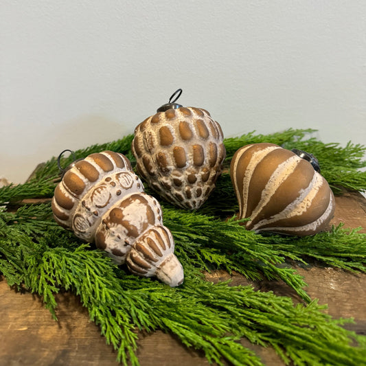 Patinaed Ornament: Golden Pink