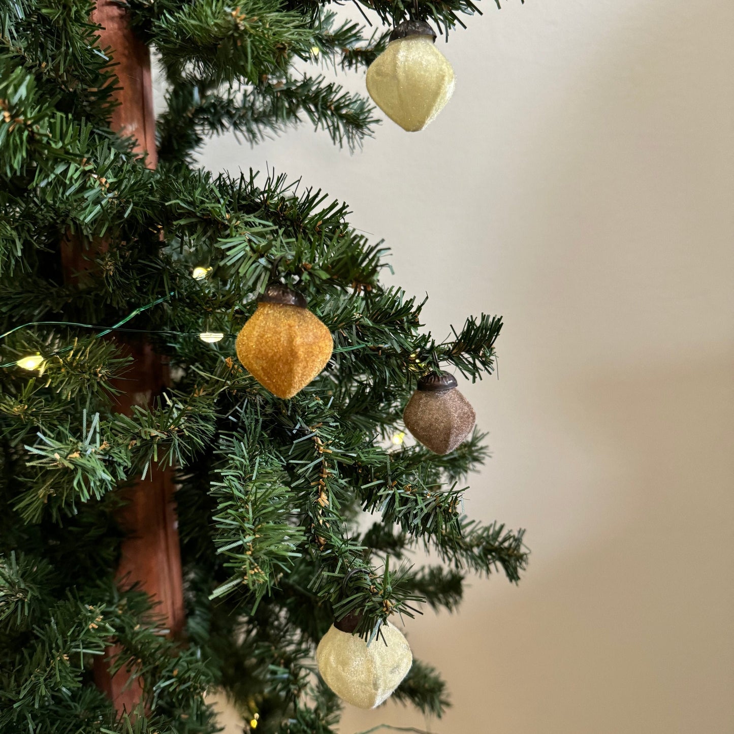 Mini Flocked Recycled Glass Ornament