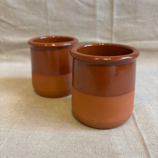 Terracotta Glazed Cup - Slender