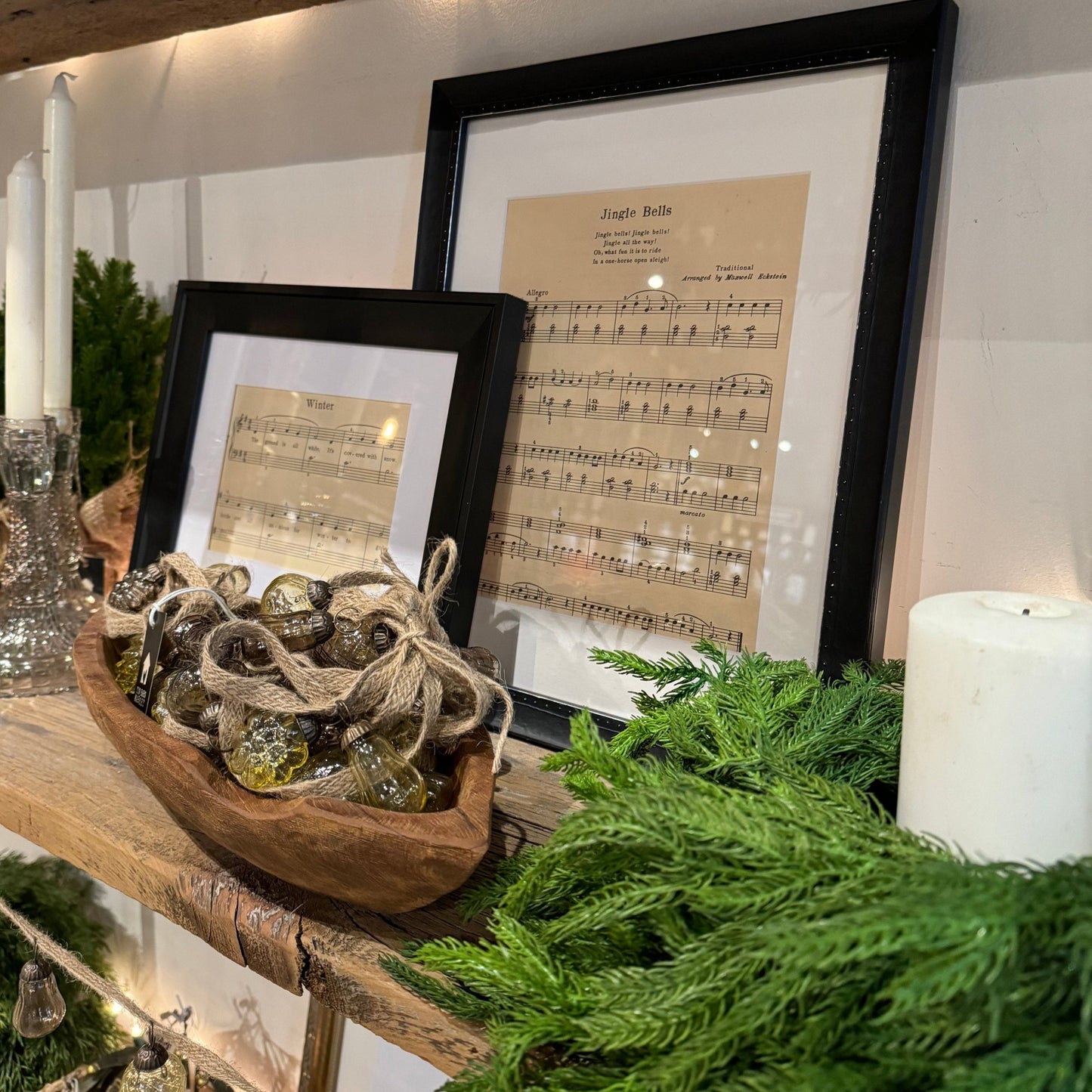 Norfolk Faux Pine Candle Ring