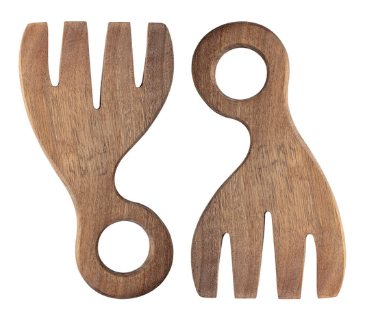 Acacia Wood Salad Server Set