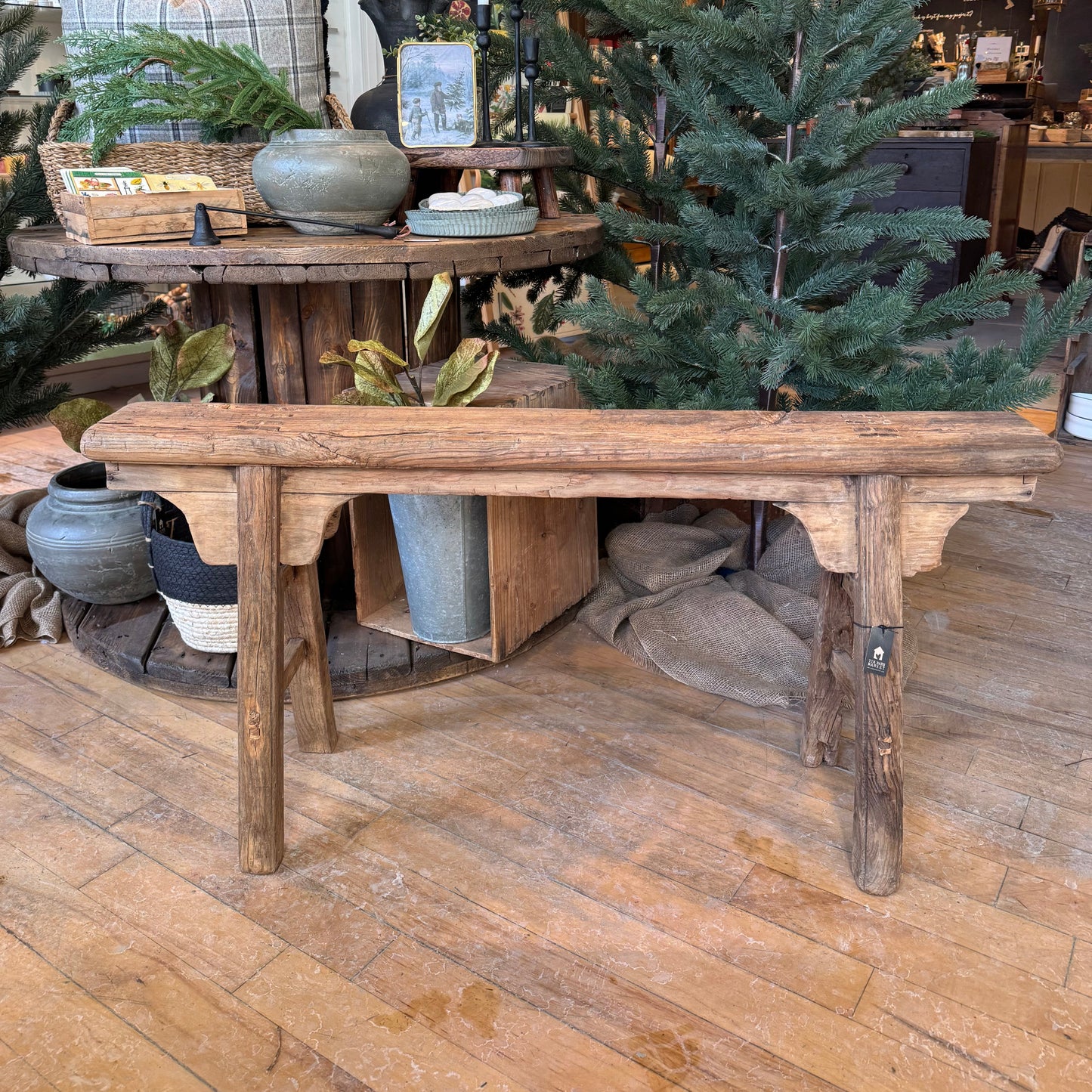 Vintage Ornate Narrow Bench