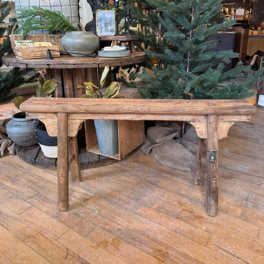 Vintage Ornate Narrow Bench
