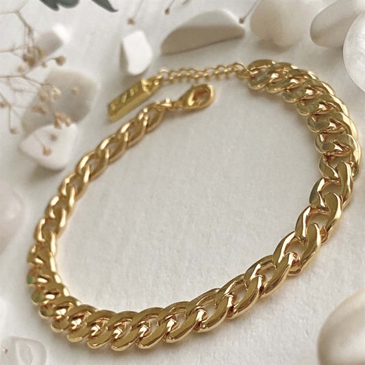 Large Link Chain Bracelet - Gold