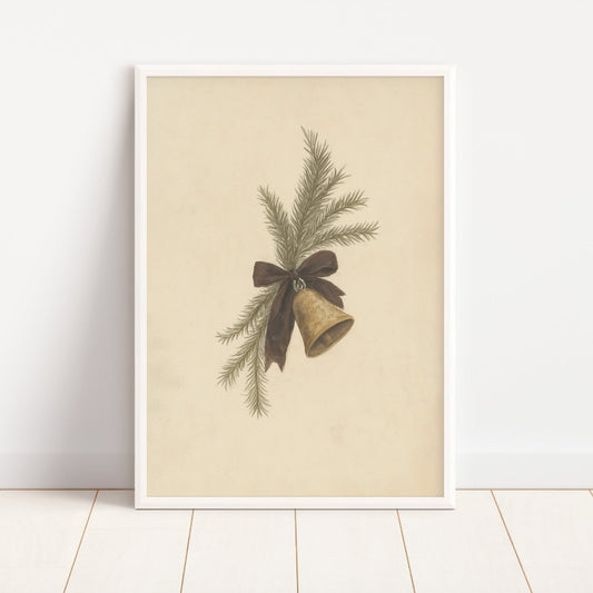 Vintage Print - Holiday Bell