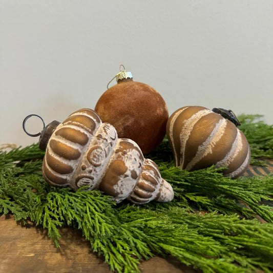 Patinaed Ornament: Golden Pink