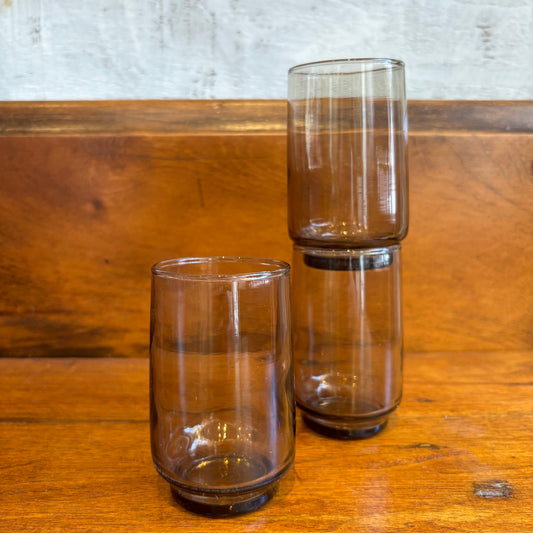 Vintage Smokey Glassware - Slim
