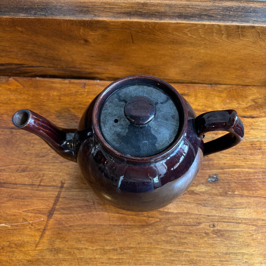 Vintage Brown Tea Pot - LG