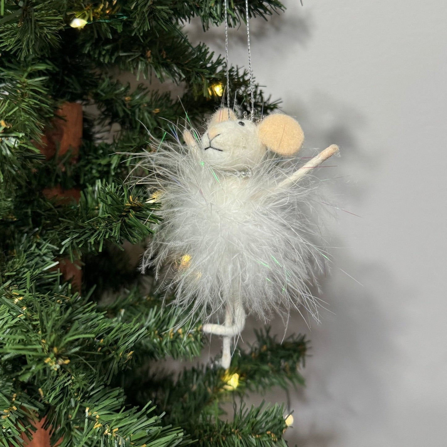 Wool Ballet Mouse Ornament