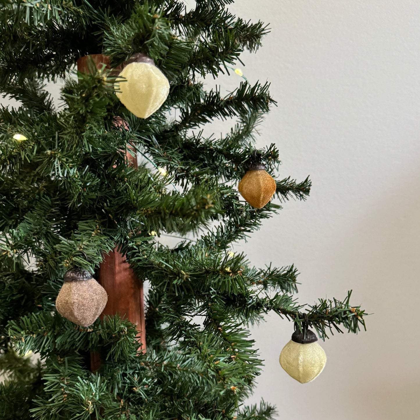 Mini Flocked Recycled Glass Ornament