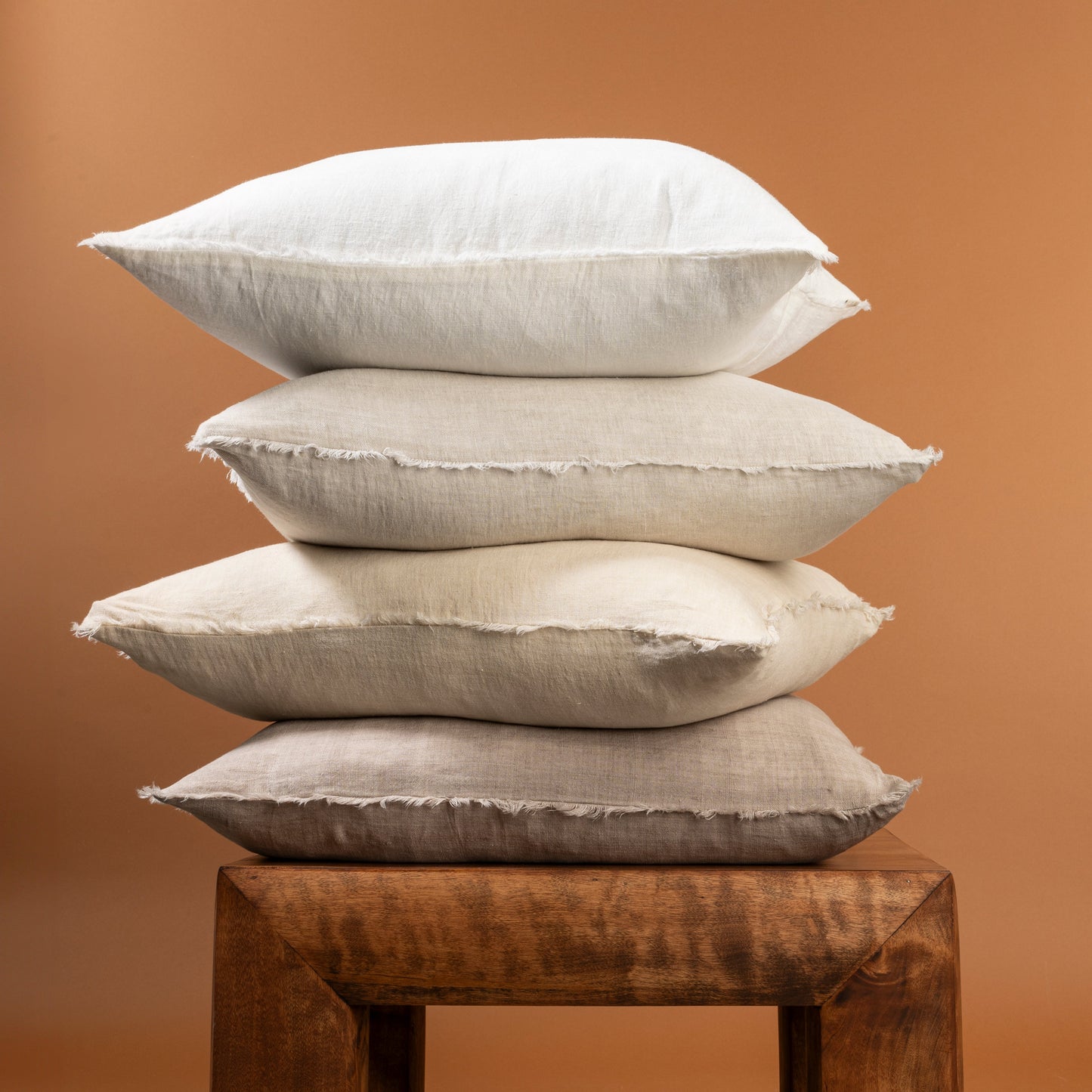 24x24 Lina Linen Pillow Glacier