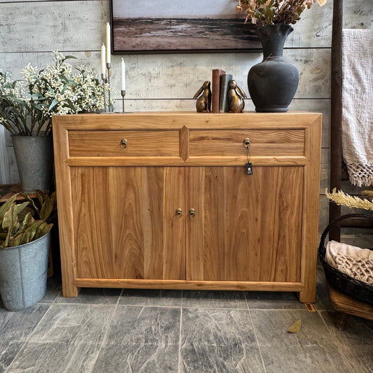 Old Elm Wooden Buffet- Natural